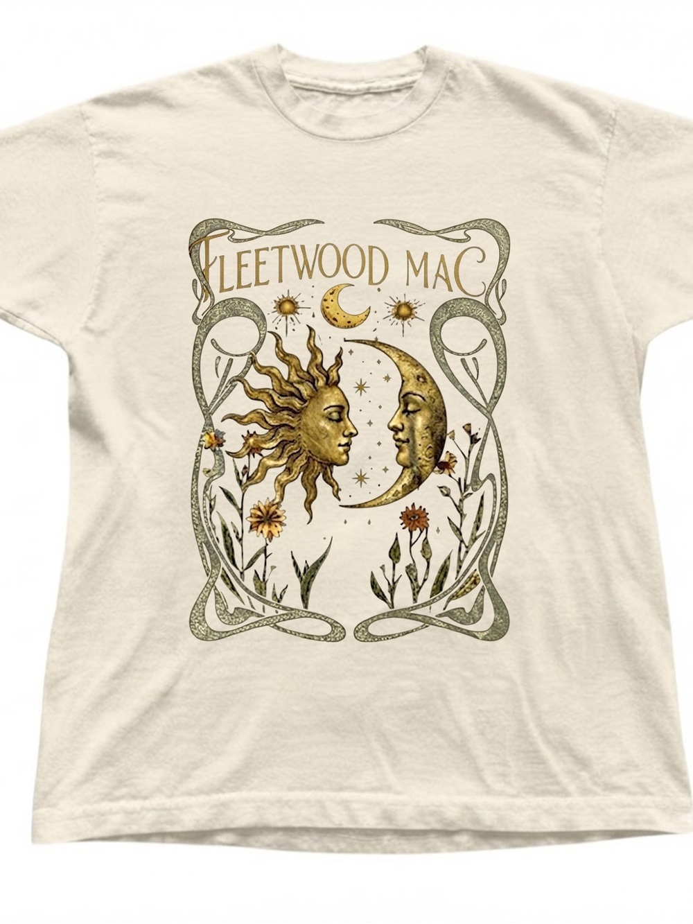 Sun Moon Graphic Print Gildan Cotton Unisex Crewneck Tee